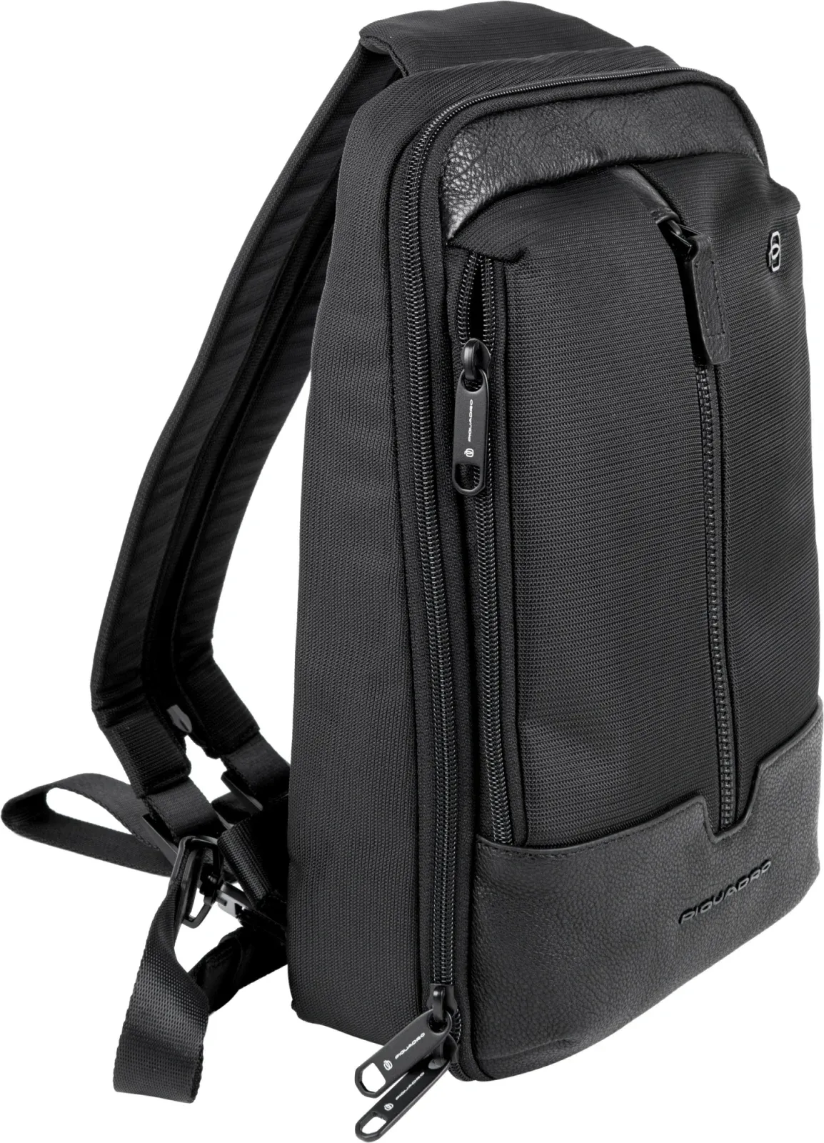 Рюкзак слинг мужской Piquadro Marcel CA6448W138/N черный нейлон/натур.кожа - фото 2