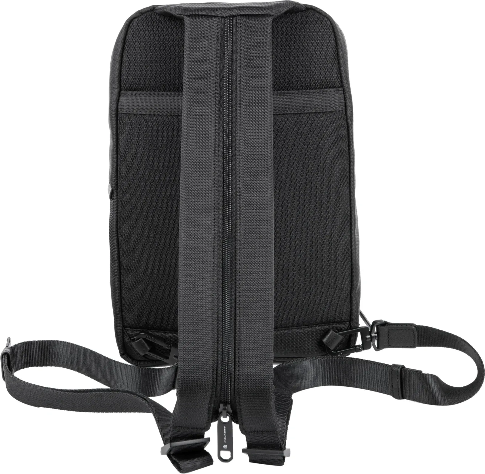 Рюкзак слинг мужской Piquadro Marcel CA6448W138/N черный нейлон/натур.кожа - фото 4
