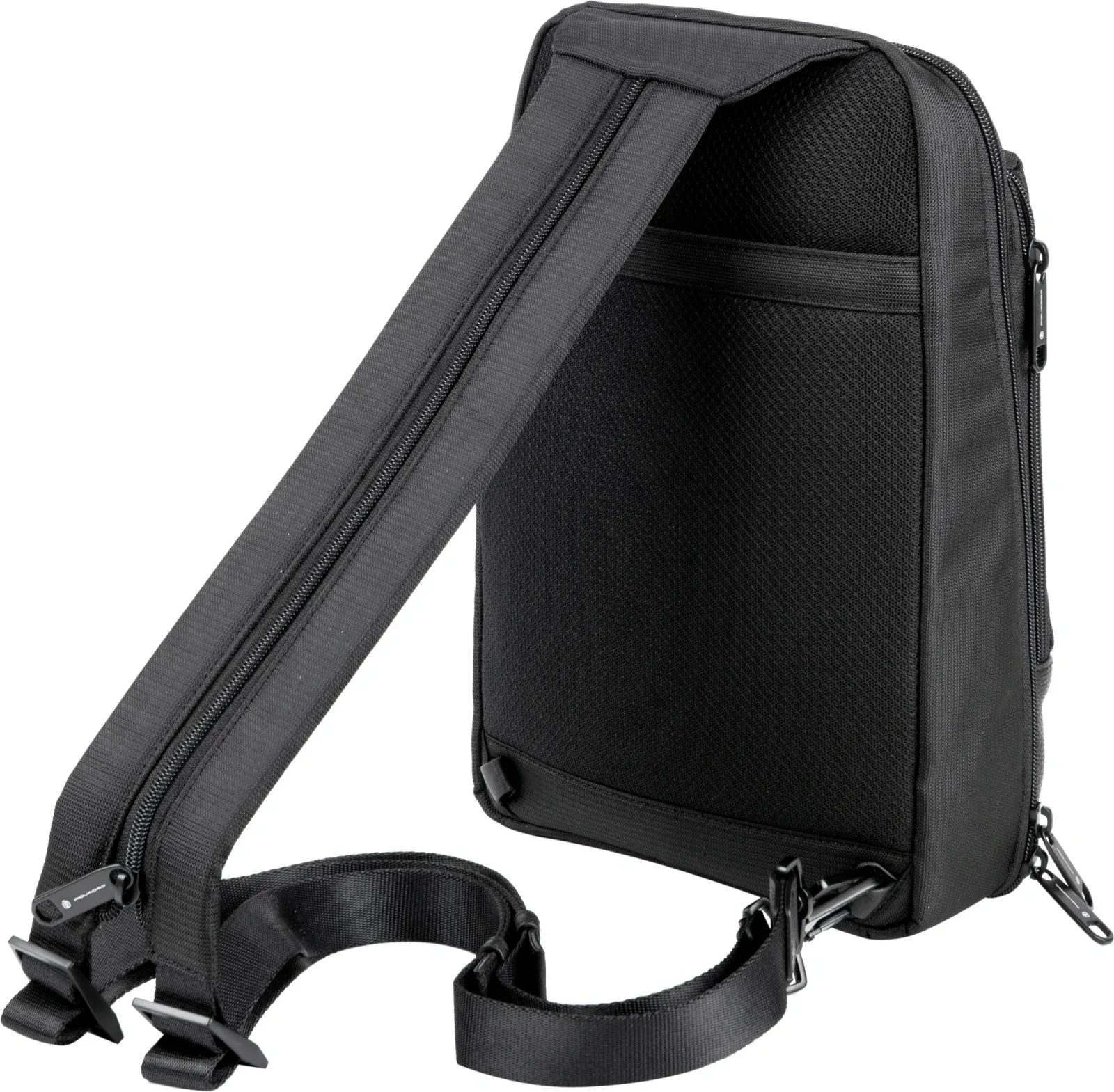 Рюкзак слинг мужской Piquadro Marcel CA6448W138/N черный нейлон/натур.кожа - фото 8