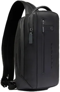 Рюкзак слинг Piquadro Urban CA6801UB00/N черный натур.кожа, 8 л - фото 8