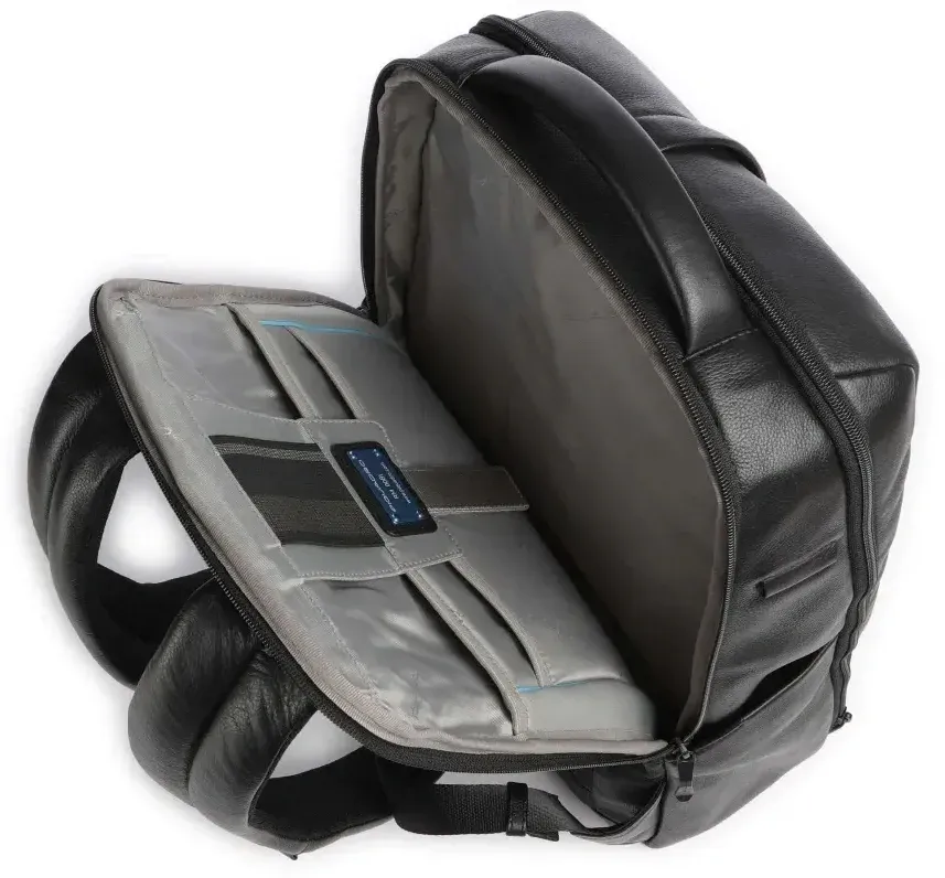 Рюкзак мужской Piquadro Russel CA6766W137/N черный натур.кожа, 19 л - фото 4