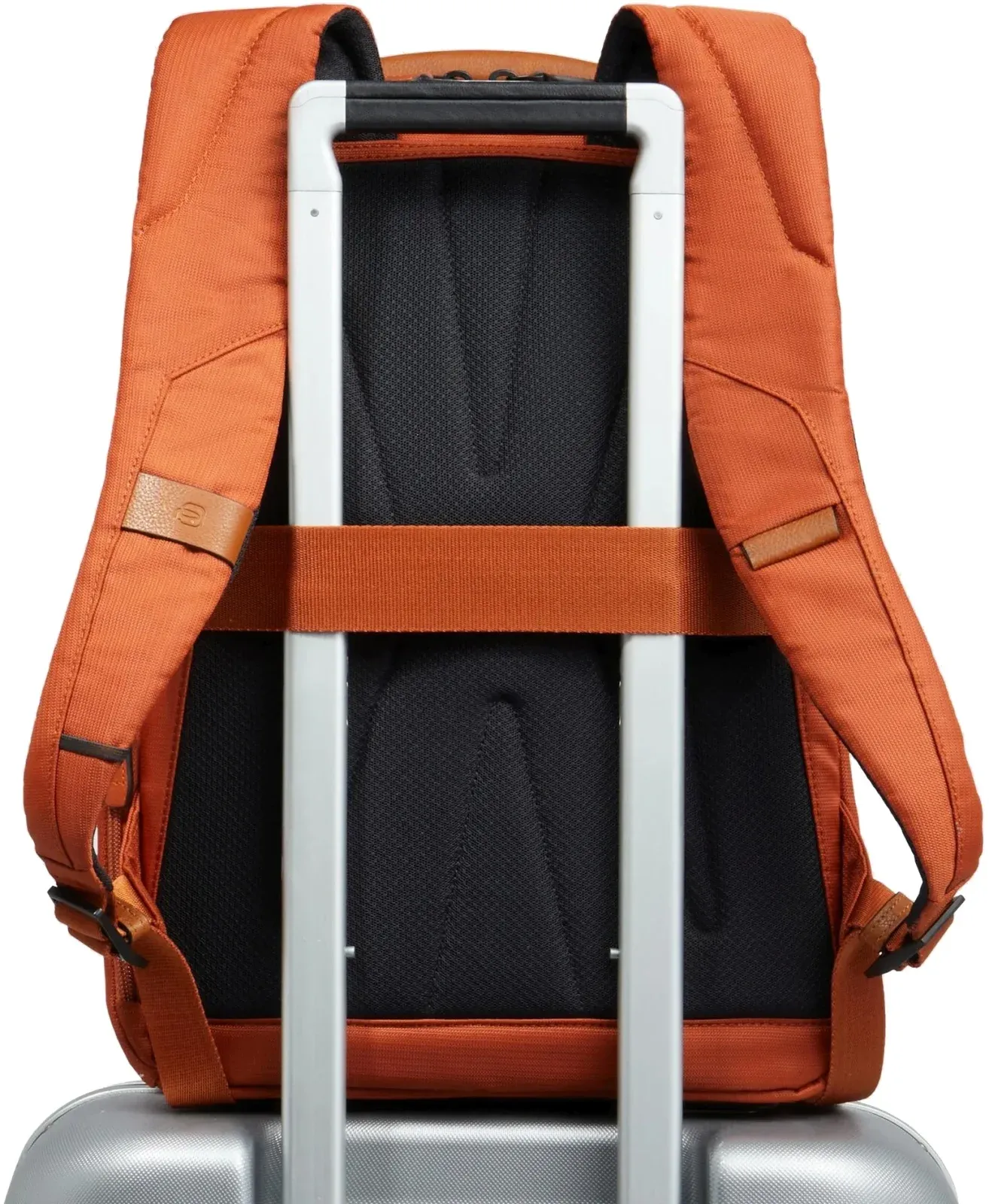 Рюкзак мужской Piquadro Marcel CA6823W138/ARCU оранжевый/коричневый ткань/натур.кожа - фото 3