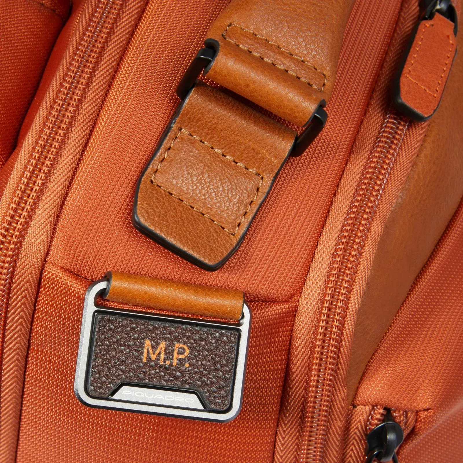 Рюкзак мужской Piquadro Marcel CA6823W138/ARCU оранжевый/коричневый ткань/натур.кожа - фото 6