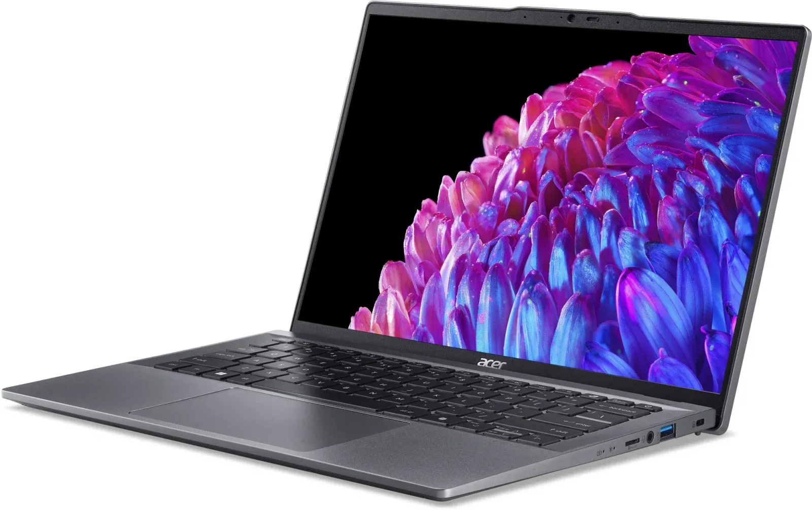 Ноутбук Acer Swift Go 14 SFG14-63-R7T4 Ryzen 9 8945HS 32Gb SSD1Tb AMD Radeon 780M 14 OLED 2.8K 2880x1800 Windows 11 Home metall WiFi BT Cam NX.KTSCD.001 - фото 6