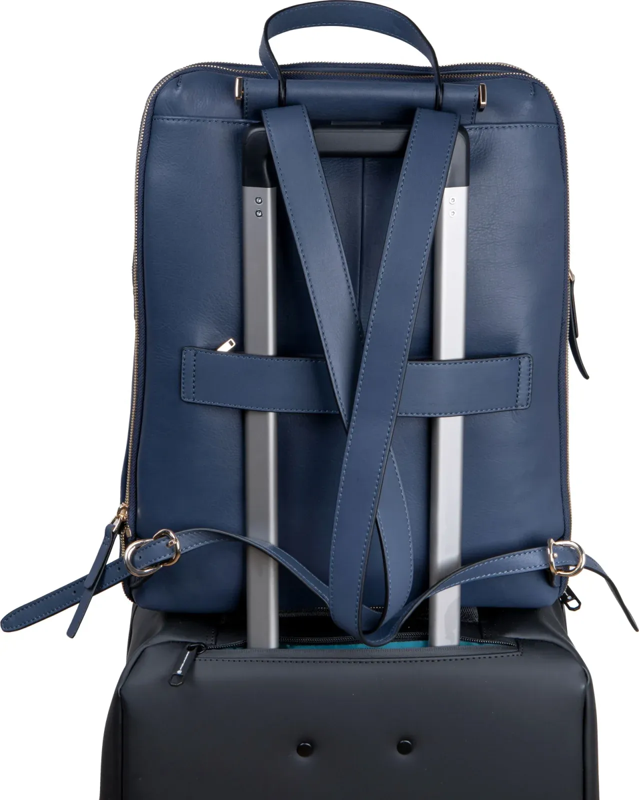 Рюкзак женский Piquadro Circle CA6216W92/BLU4 синий натур.кожа - фото 1