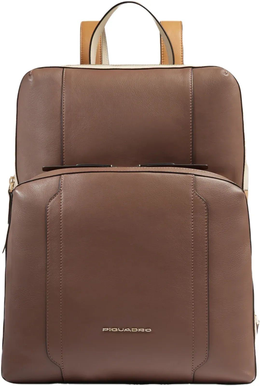 Рюкзак женский Piquadro Circle CA6216W92/MBE коричневый/бежевый натур.кожа - фото 1