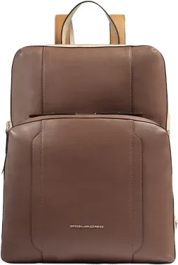 Рюкзак женский Piquadro Circle CA6216W92/MBE коричневый/бежевый натур.кожа - фото 8