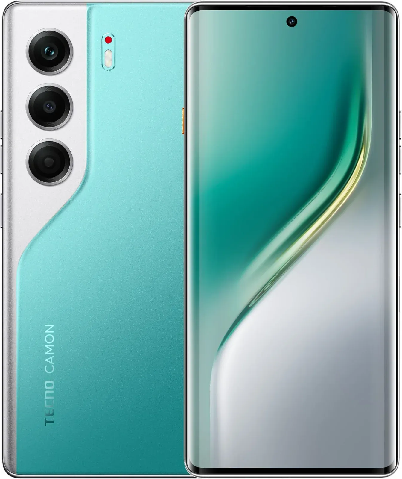 Смартфон Tecno Camon 40 Pro 256Gb 8Gb зеленый моноблок 3G 4G 2Sim 6.78 1080x2436 Android 15 50Mpix 802.11 a/b/g/n/ac NFC GPS GSM900/1800 GSM1900 Protect FM - фото 1