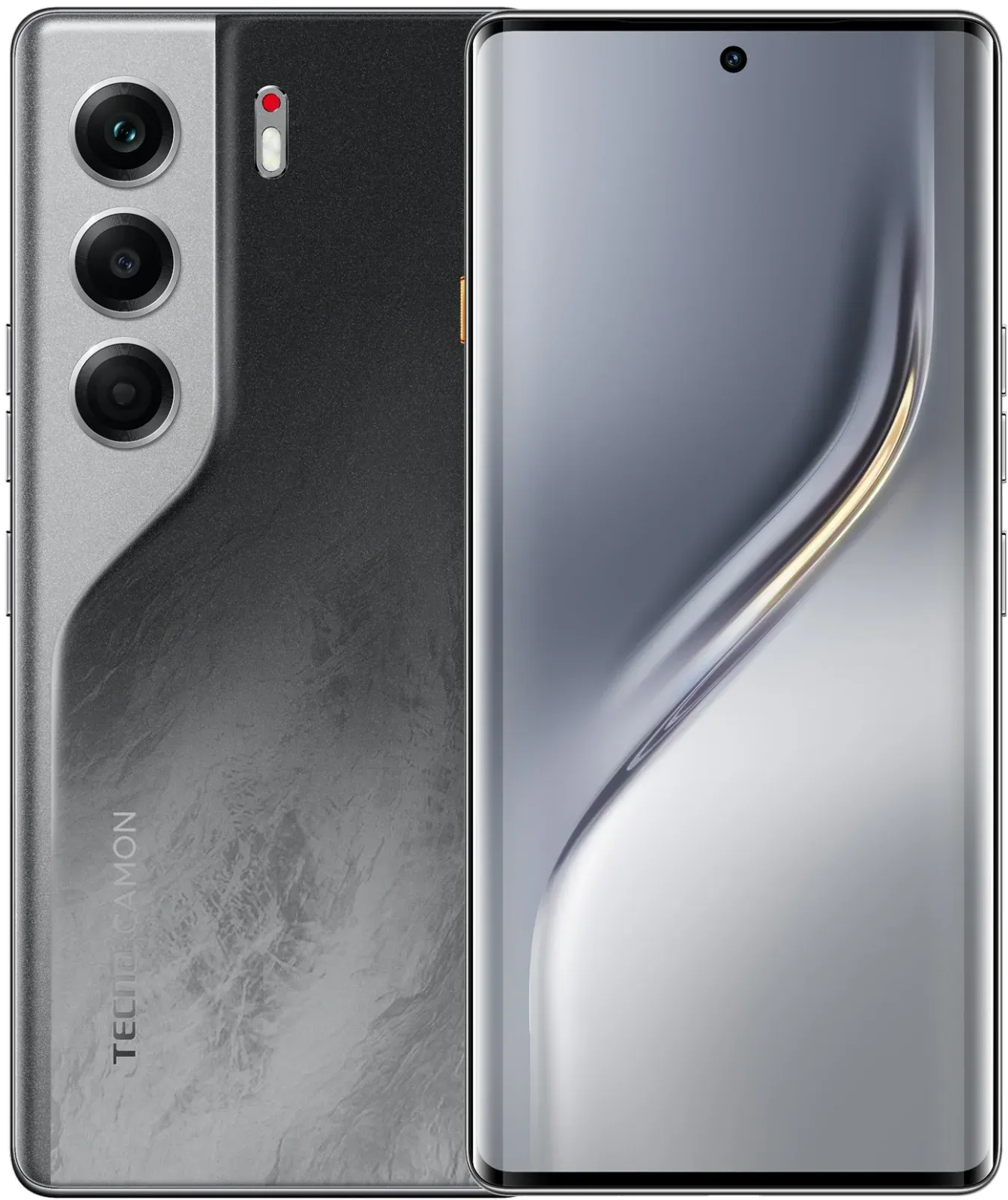 Смартфон Tecno Camon 40 Pro 5G 256Gb 12Gb черный моноблок 3G 4G 2Sim 6.78 1080x2436 Android 15 50Mpix 802.11 a/b/g/n/ac/ax NFC GPS GSM900/1800 GSM1900 Protect FM - фото 2