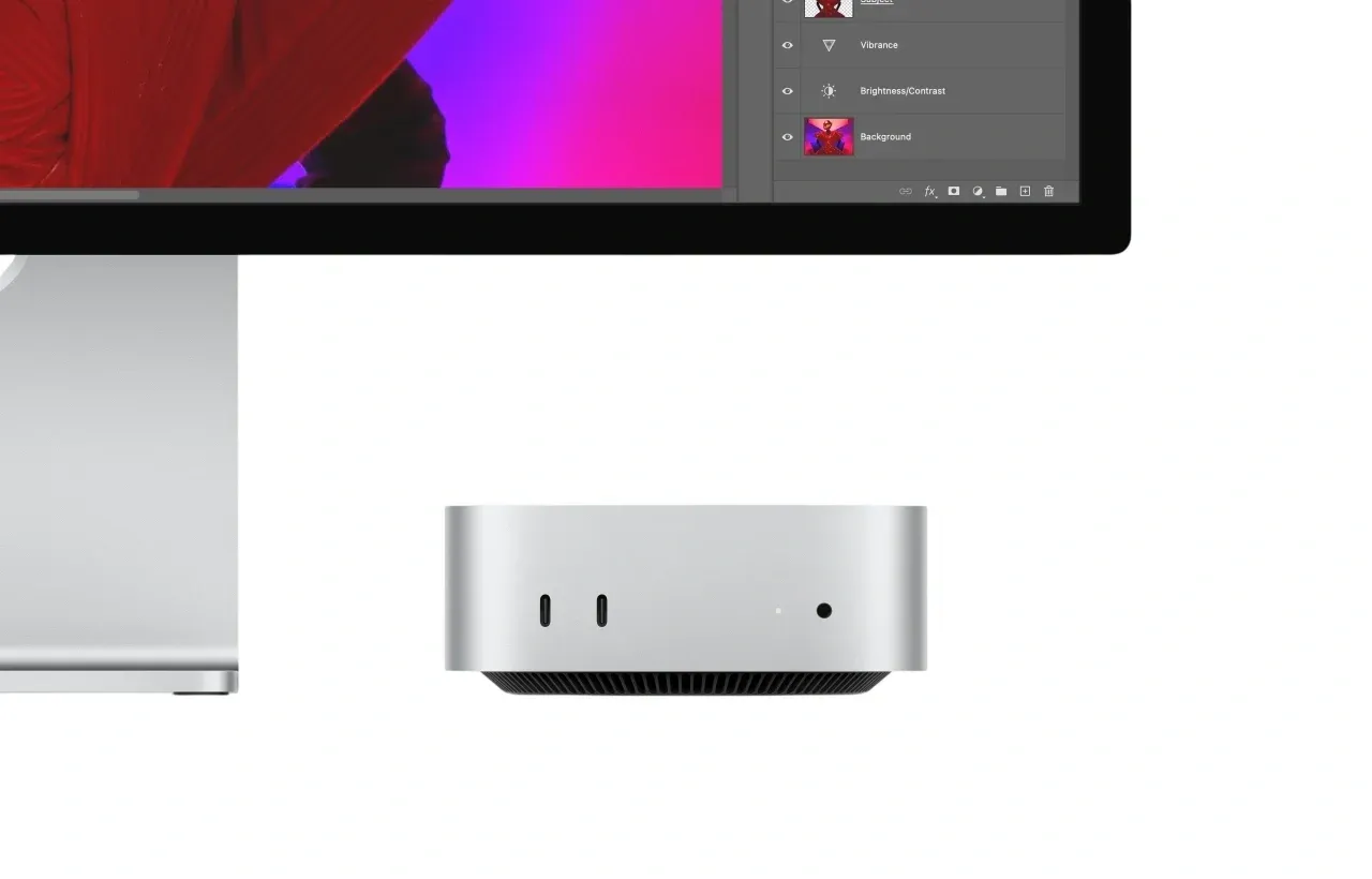 ПК Apple Mac mini A3238 M4 10 core 4.41 16Gb SSD256Gb 10 core GPU macOS GbitEth WiFi BT серебристый MU9D3CH/A - фото 6
