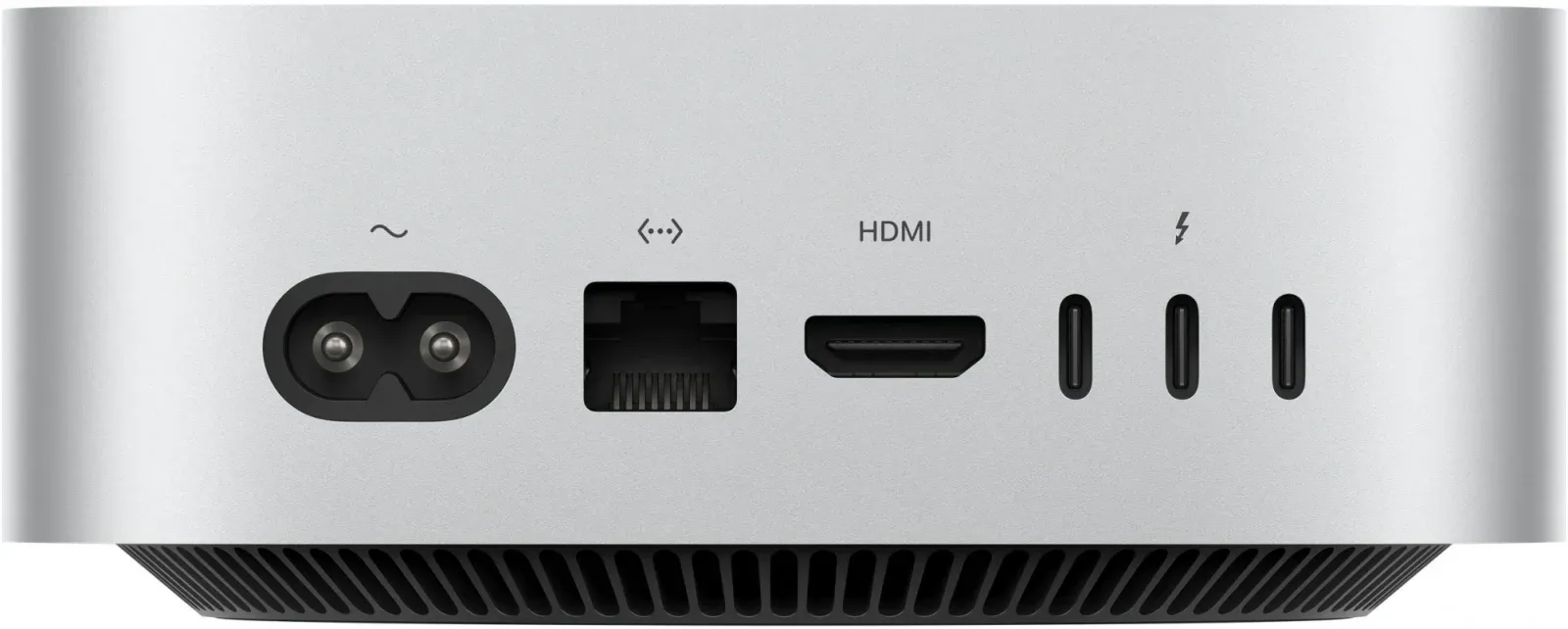 ПК Apple Mac mini A3238 M4 10 core 4.41 24Gb SSD512Gb 10 core GPU macOS GbitEth WiFi BT серебристый MCYT4CH/A - фото 3