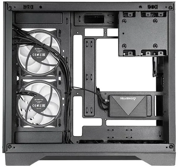 Корпус Chieftec Visio черный без БП ATX 9x120mm 2x140mm 1xUSB3.1 audio bott PSU - фото 5