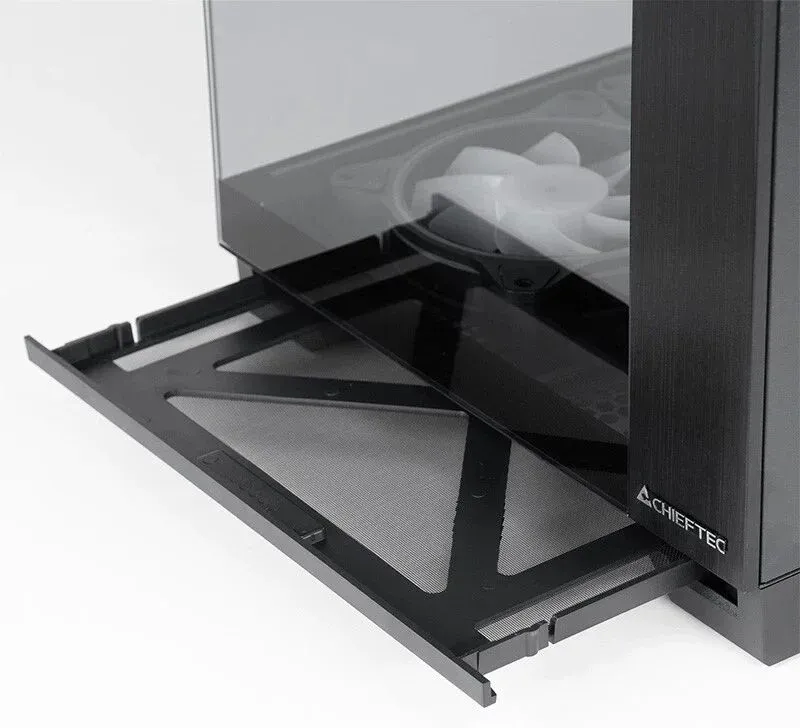 Корпус Chieftec Visio черный без БП ATX 9x120mm 2x140mm 1xUSB3.1 audio bott PSU - фото 8