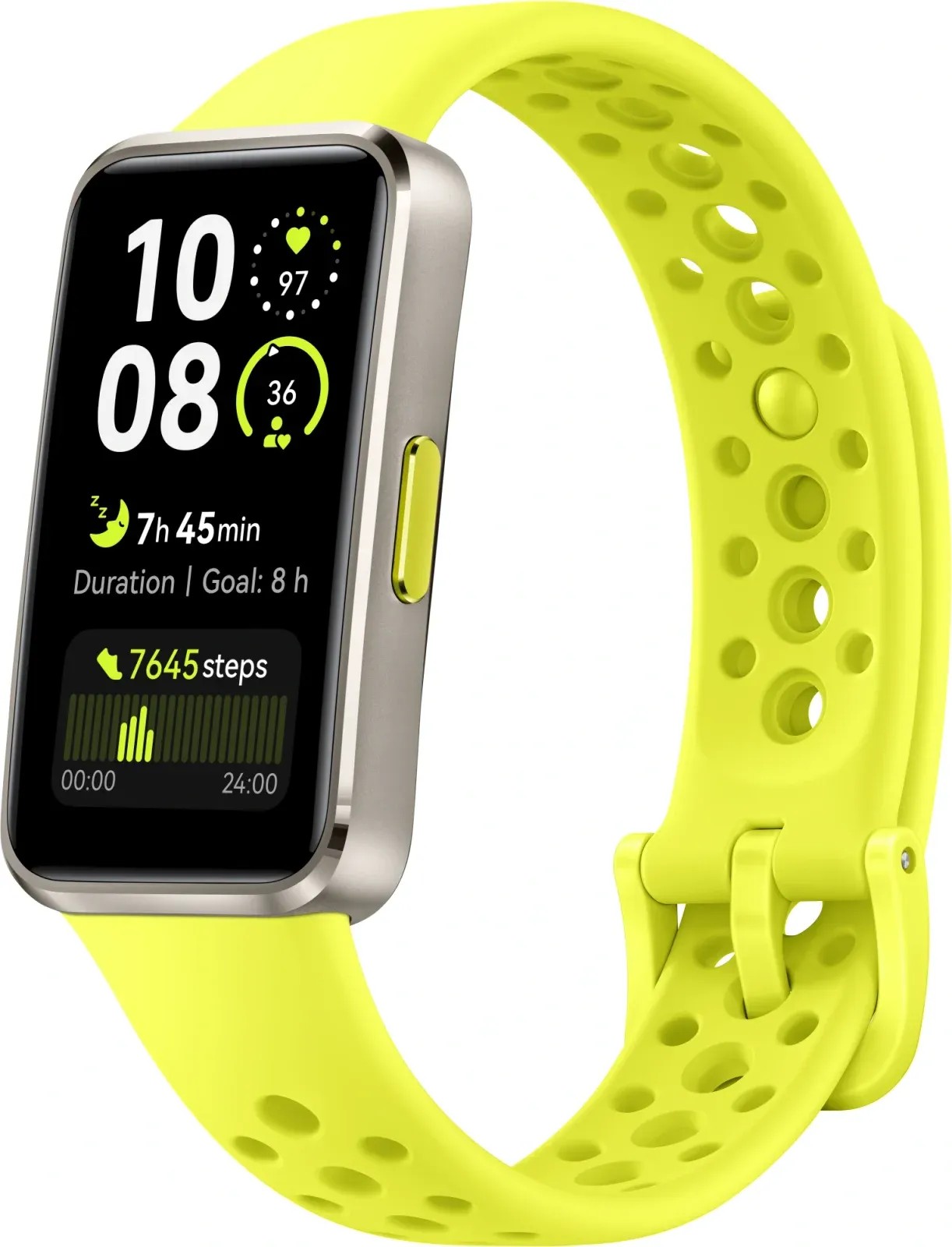 Фитнес-трекер Huawei Band 10 Nora-B29F AMOLED корп.:серебристый рем.:зеленый 55020ELC - фото 2