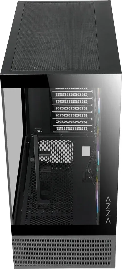 Корпус Azza TIARA черный без БП ATX 6x120mm 2x140mm 2xUSB3.0 audio bott PSU - фото 5