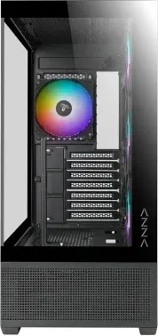 Корпус Azza TIARA черный без БП ATX 6x120mm 2x140mm 2xUSB3.0 audio bott PSU - фото 7
