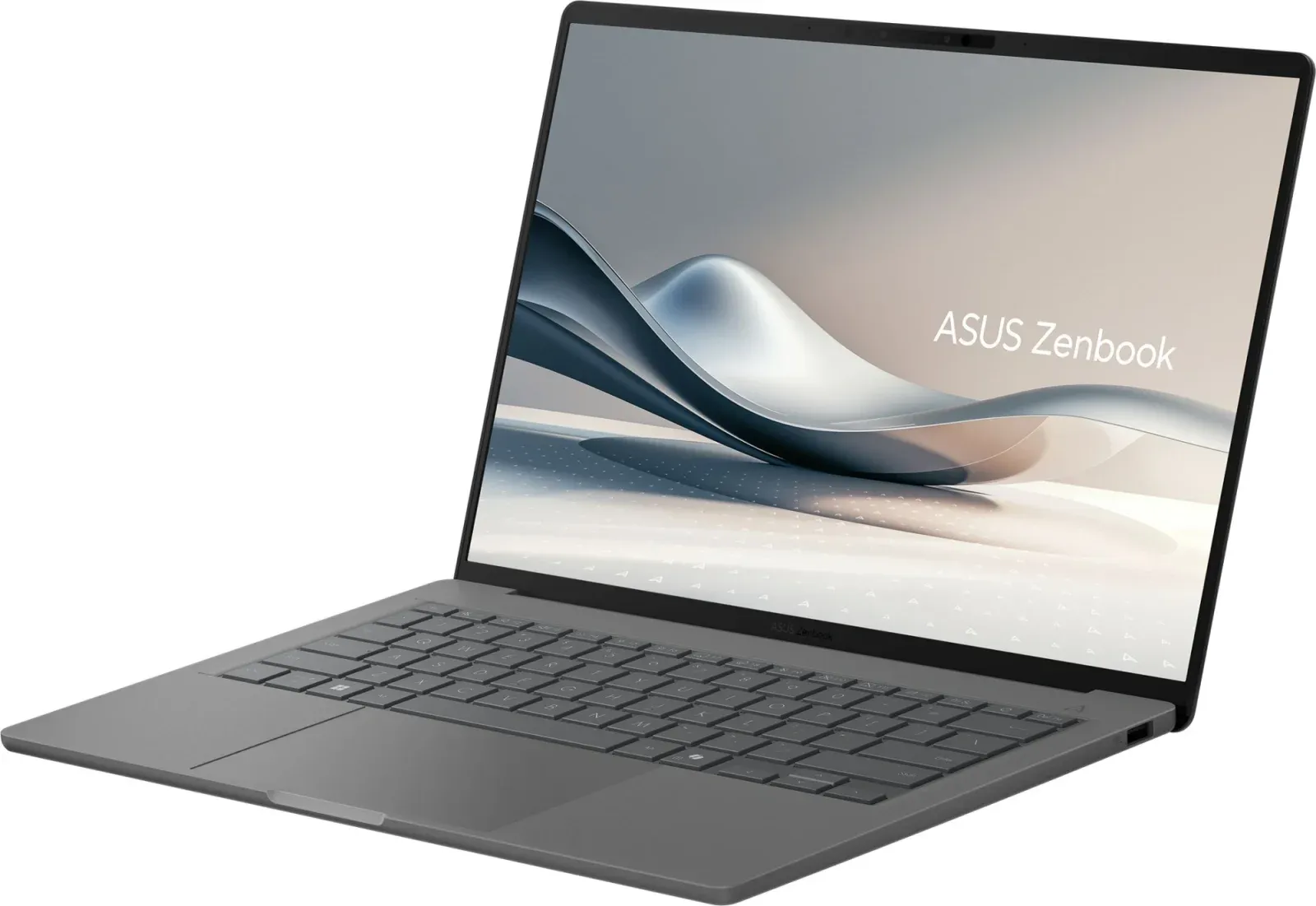 Ноутбук Asus Zenbook 14 UX3407QA-QD267W Snapdragon X X1-26-100 16Gb SSD512Gb Qualcomm Adreno 14 OLED WUXGA 1920x1200 Windows 11 Home grey WiFi BT Cam Bag 90NB1502-M00DN0 - фото 4
