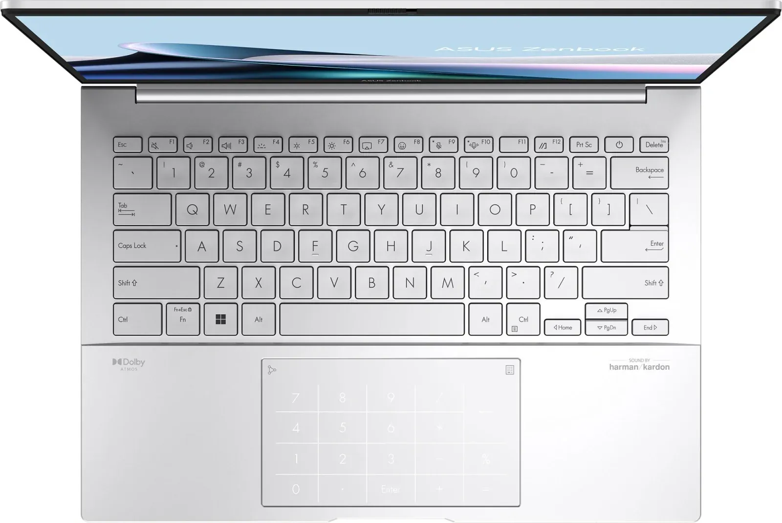 Ноутбук Asus Zenbook 14 UX3405CA-PP477 Core Ultra 9 285H 32Gb SSD512Gb Intel Graphics 14 OLED 3K 2880x1800 без ОС silver WiFi BT Cam Bag 90NB14W2-M00N00 - фото 5