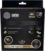 Кабель аудио-видео Cactus CS-USBC-HDMI-2-2 USB Type-C m/HDMI m 2м. позолоч.конт. черный - фото 7
