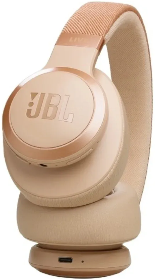 Гарнитура накладные JBL Live 770NC бежевый беспроводные bluetooth оголовье JBLLIVE770NCSAT - фото 7