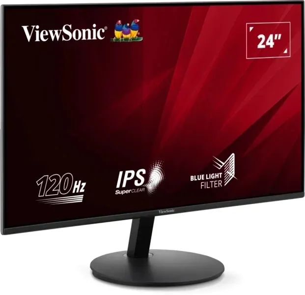 Монитор ViewSonic 23.8 VA24E1-H черный IPS LED 16:9 HDMI матовая 250cd 178гр/178гр 1920x1080 120Hz VGA FHD 2.3кг - фото 2