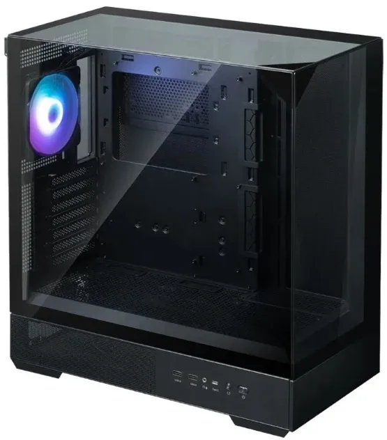 Корпус Zalman P40 Prism черный без БП ATX 8x120mm 2xUSB3.0 audio bott PSU - фото 2