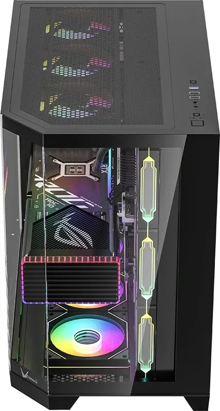 Корпус Formula Crystal Z6 Floe черный без БП ATX 2xUSB3.0 audio bott PSU - фото 2