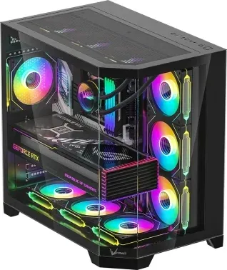 Корпус Formula Crystal Z6 Floe черный без БП ATX 2xUSB3.0 audio bott PSU - фото 8