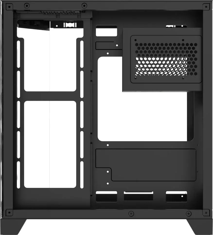 Корпус Formula Crystal Z6M Floe черный без БП mATX 4x120mm 2xUSB3.0 audio bott PSU - фото 7
