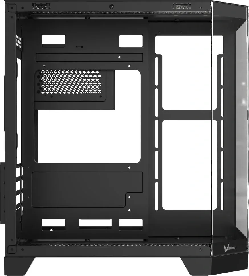 Корпус Formula Crystal Z6M Floe черный без БП mATX 4x120mm 2xUSB3.0 audio bott PSU - фото 8