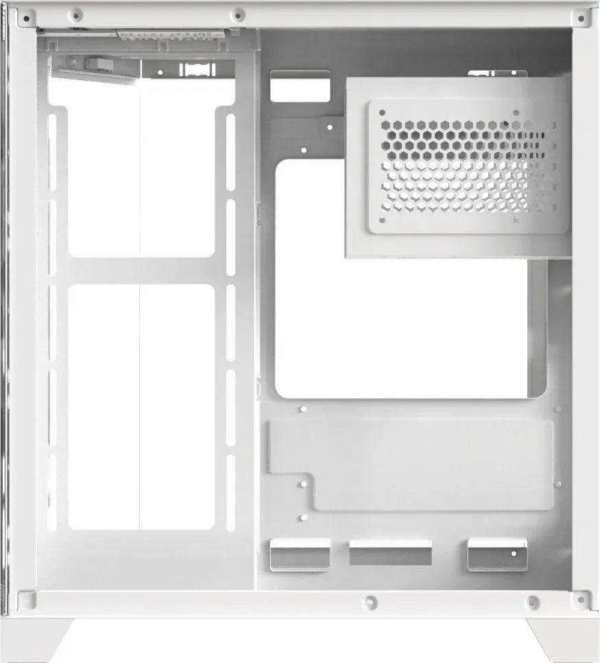 Корпус Formula Crystal Z6M Floe белый без БП mATX 4x120mm 2xUSB3.0 audio bott PSU - фото 5
