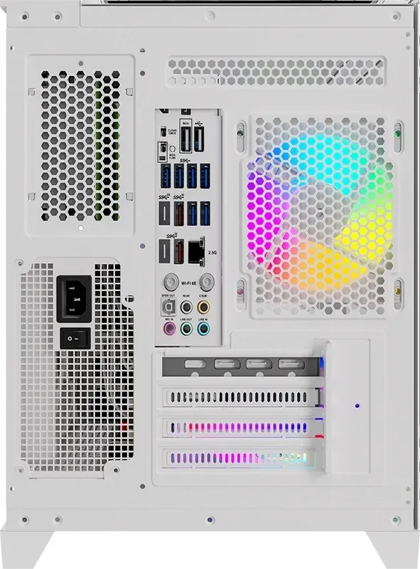 Корпус Formula Crystal Z9ML Floe белый без БП mATX 1xUSB3.0 1xUSB3.1 audio bott PSU - фото 5