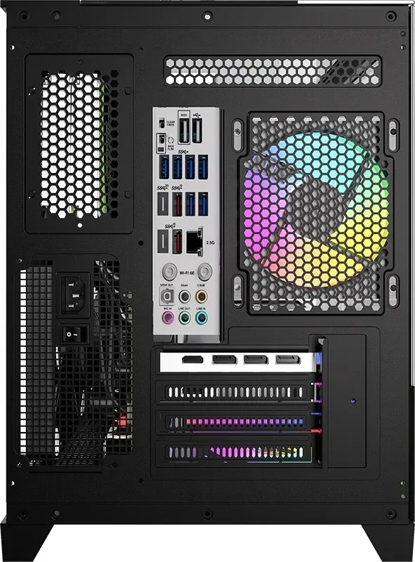 Корпус Formula Crystal Z9ML Floe черный без БП mATX 1xUSB3.0 1xUSB3.1 audio bott PSU - фото 5