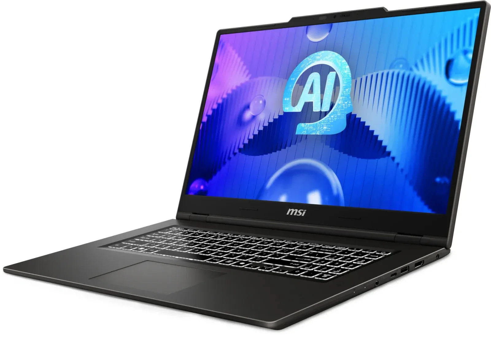 Ноутбук MSI Venture 17 AI A1MG-004XRU Core Ultra 5 125H 16Gb SSD512Gb Intel Arc 17.3 IPS FHD 1920x1080 FreeDOS grey WiFi BT Cam 9S7-17U211-004 - фото 2