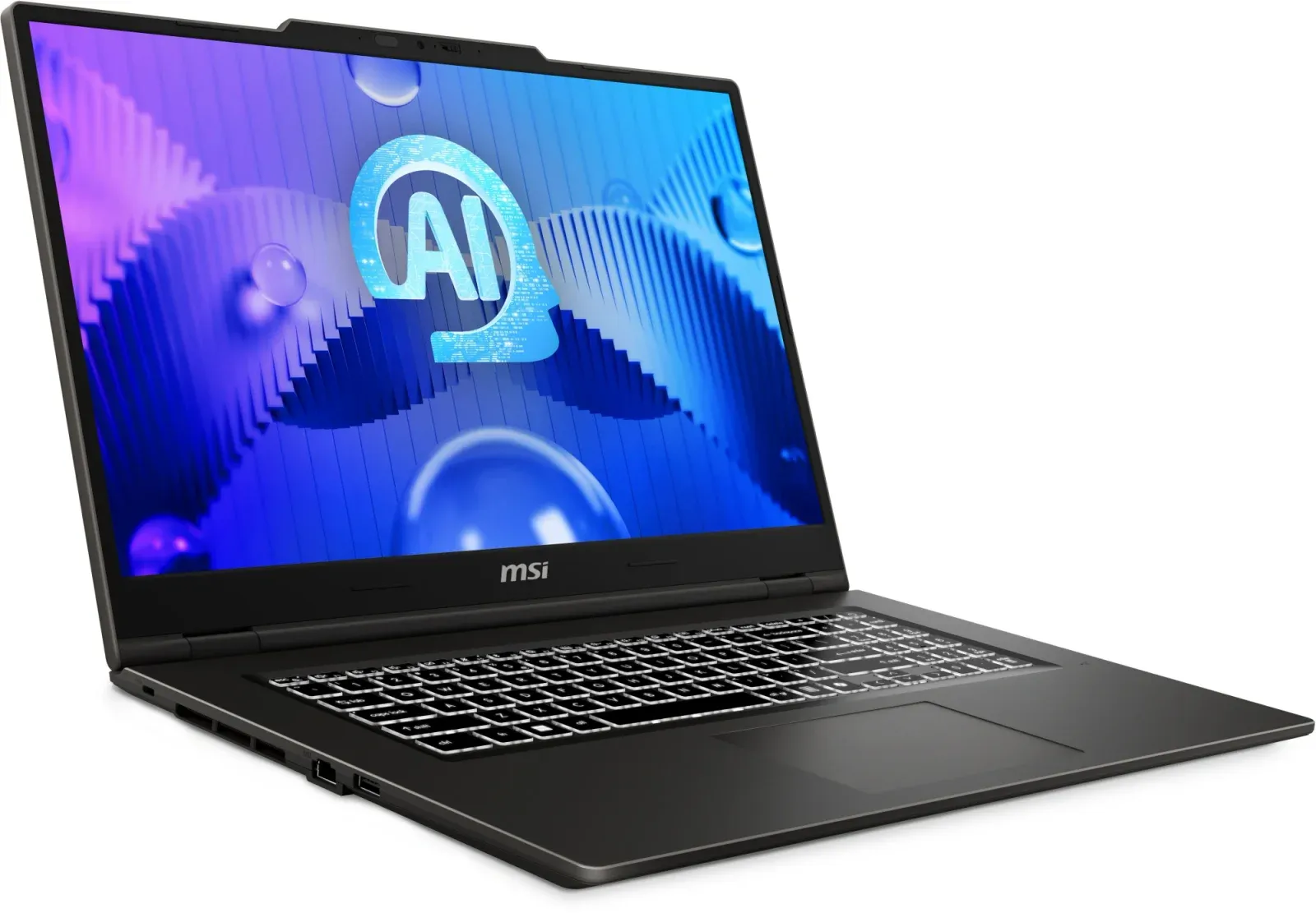 Ноутбук MSI Venture 17 AI A1MG-004XRU Core Ultra 5 125H 16Gb SSD512Gb Intel Arc 17.3 IPS FHD 1920x1080 FreeDOS grey WiFi BT Cam 9S7-17U211-004 - фото 3