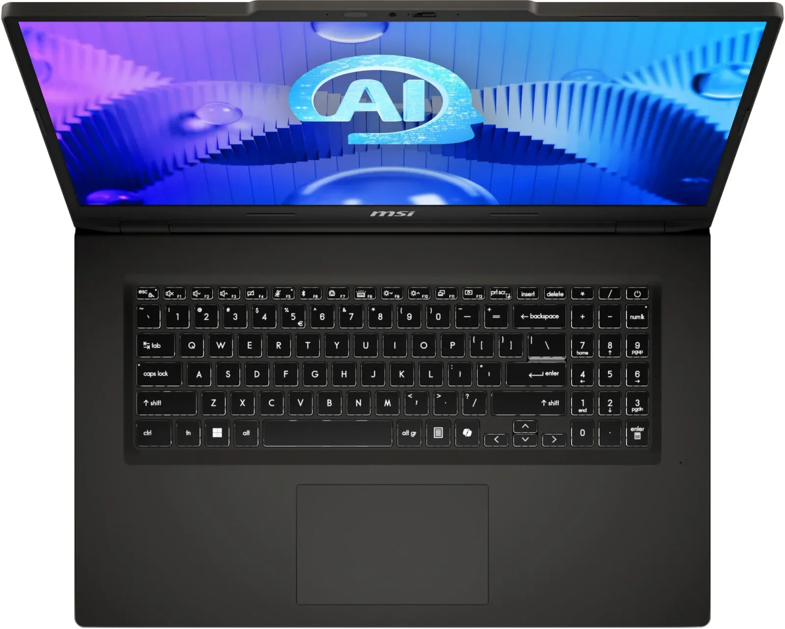 Ноутбук MSI Venture 17 AI A1MG-004XRU Core Ultra 5 125H 16Gb SSD512Gb Intel Arc 17.3 IPS FHD 1920x1080 FreeDOS grey WiFi BT Cam 9S7-17U211-004 - фото 4