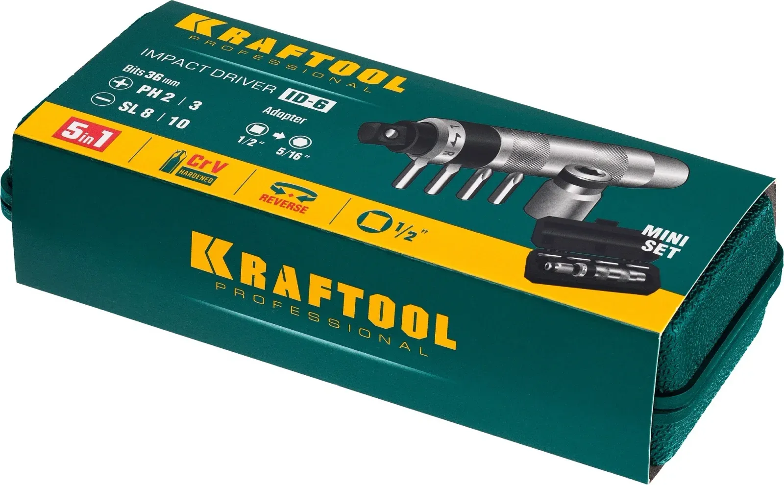 Отвертка Kraftool 25555 в компл.:6 предметов жесткий кейс - фото 4