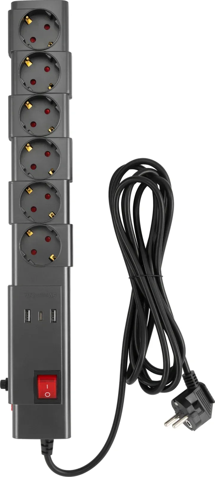 Аксессуары BURO 600SPro-16-1.8-USB-G графитовый - фото 3