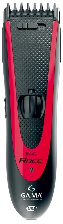 Машинка для стрижки Ga.Ma R642- HF + R727- HF черный/красный насадок в компл:2шт - фото 7