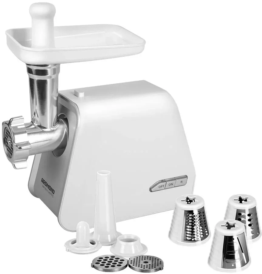 Мясорубка Редмонд RMG-1216-8 1800Вт белый/серебристый - фото 8