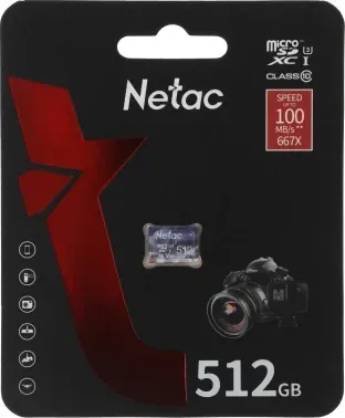 Флеш карта microSDXC 512GB Netac P500 Ultra w/o adapter - фото 2