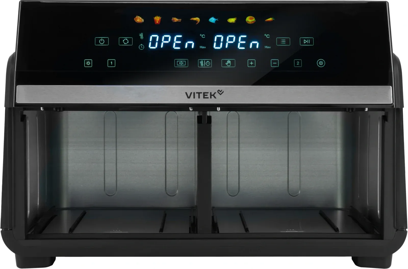 Аэрогриль Vitek VT-AF1001 10л 2200Вт черный/серебристый - фото 4