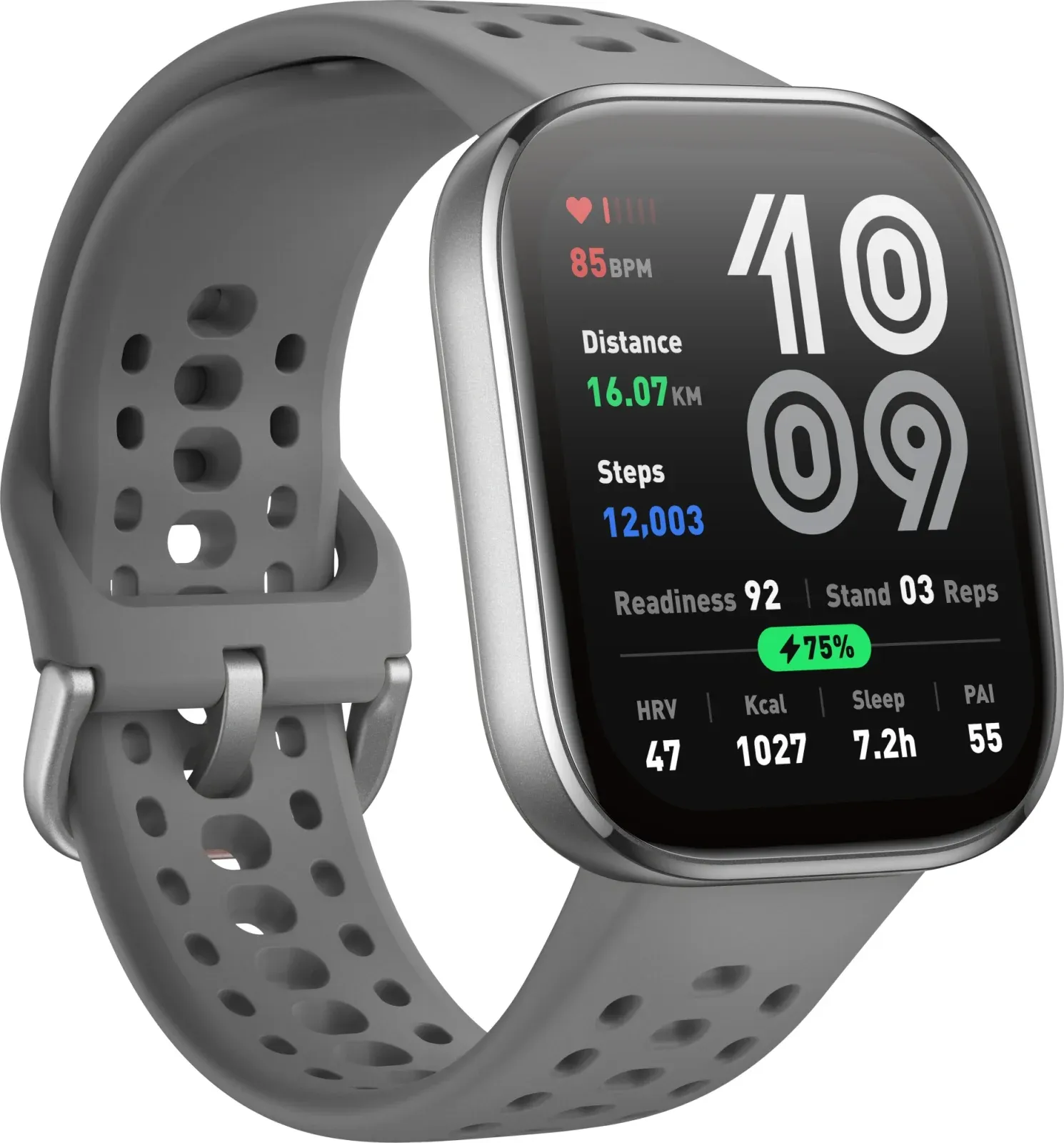 Смарт-часы Amazfit Bip 6 A2435 1.97 AMOLED корп.угольно-серый рем.серый разм.брасл.:130-195мм 6970100378191 - фото 2