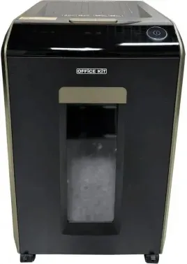Шредер Office Kit SA200M1,9х10 черный/серый с автоподачей секр.P-5 фрагменты 220лист. 40лтр. скобы пл.карты - фото 6