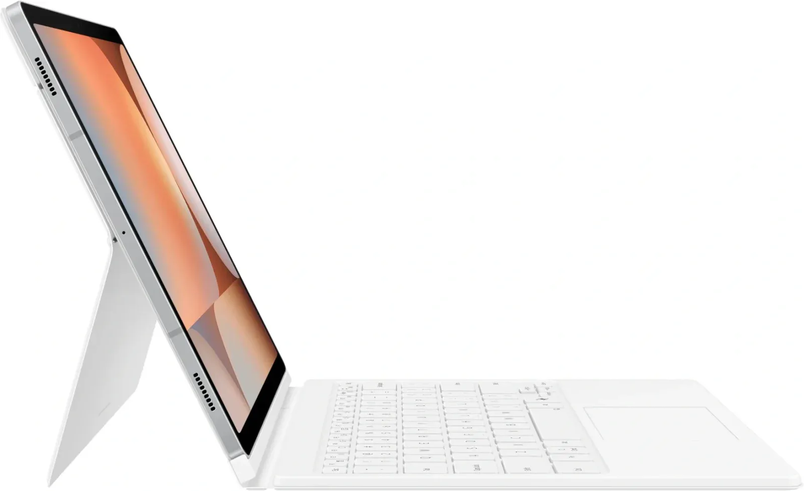 Чехол-клавиатура Samsung для Samsung Galaxy Tab S9+/S9 FE+/S10+ Book Cover Keyboard поликарбонат/полиуретан белый EF-DX825UWRGRU - фото 8