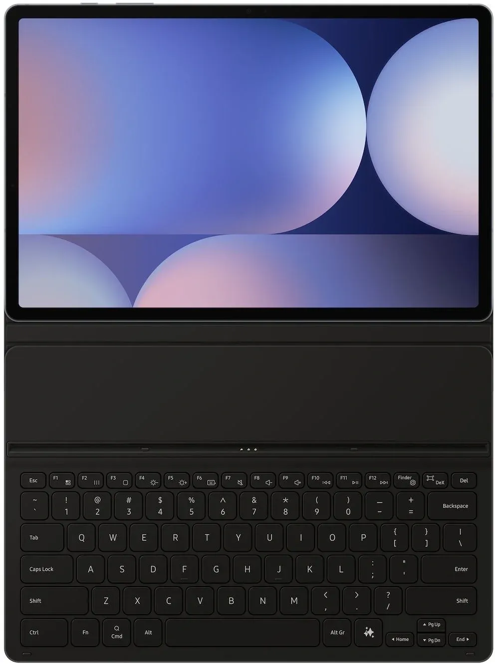 Чехол-клавиатура Samsung для Galaxy Tab S10+/S9+/S9 FE+ EF-DX820UBRGRU поликарбонат/полиуретан черный - фото 3