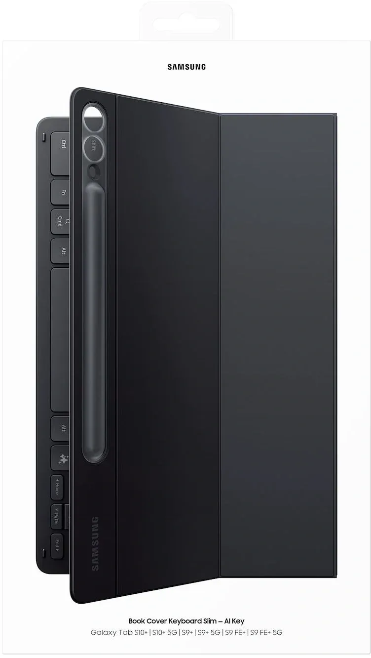 Чехол-клавиатура Samsung для Galaxy Tab S10+/S9+/S9 FE+ EF-DX820UBRGRU поликарбонат/полиуретан черный - фото 6