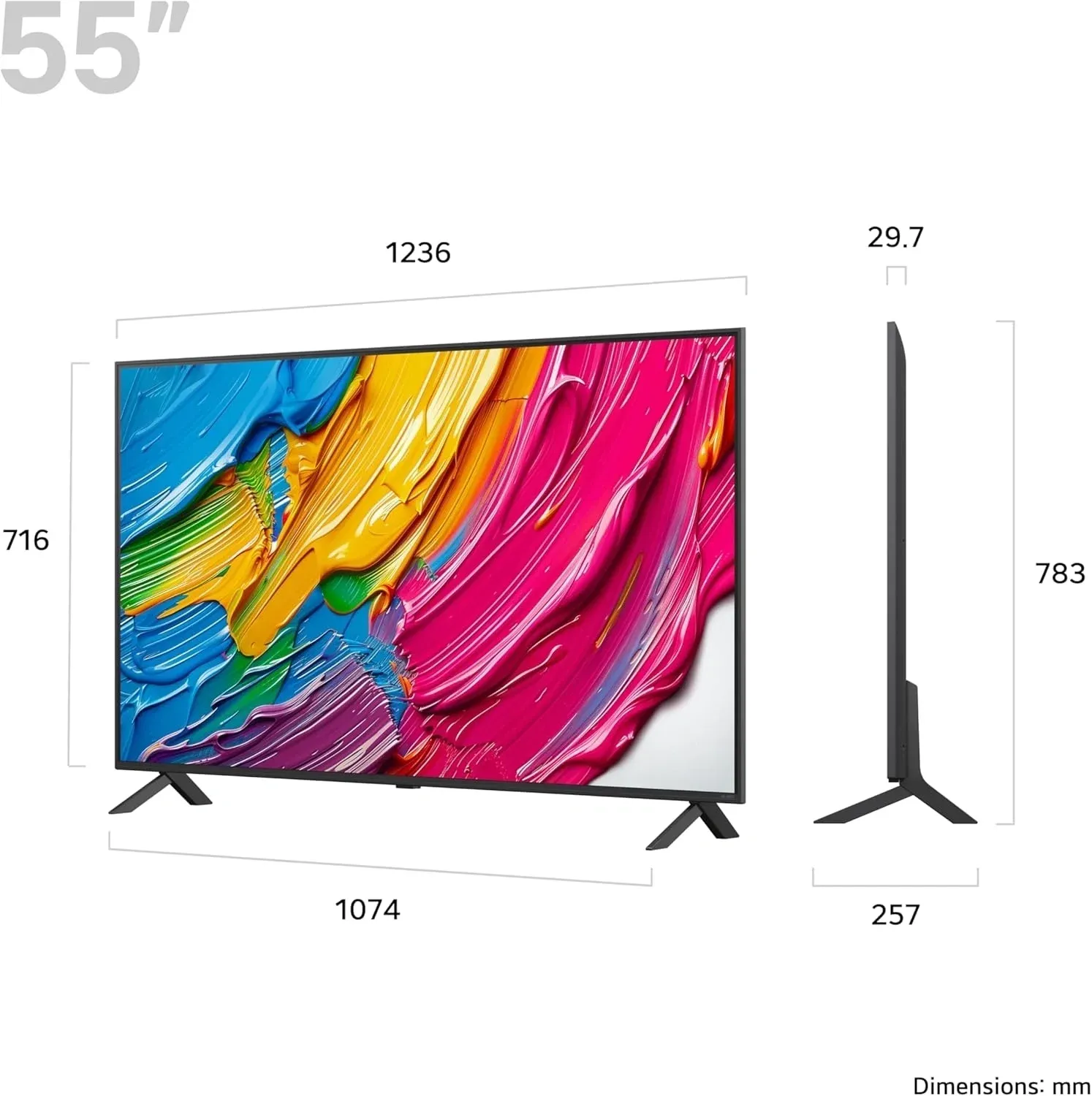 Телевизор LED LG 55 55QNED80A6A.ARUG черный титан 4K Ultra HD 60Hz DVB-T DVB-T2 DVB-C DVB-S DVB-S2 USB WiFi Smart TV RUS - фото 2