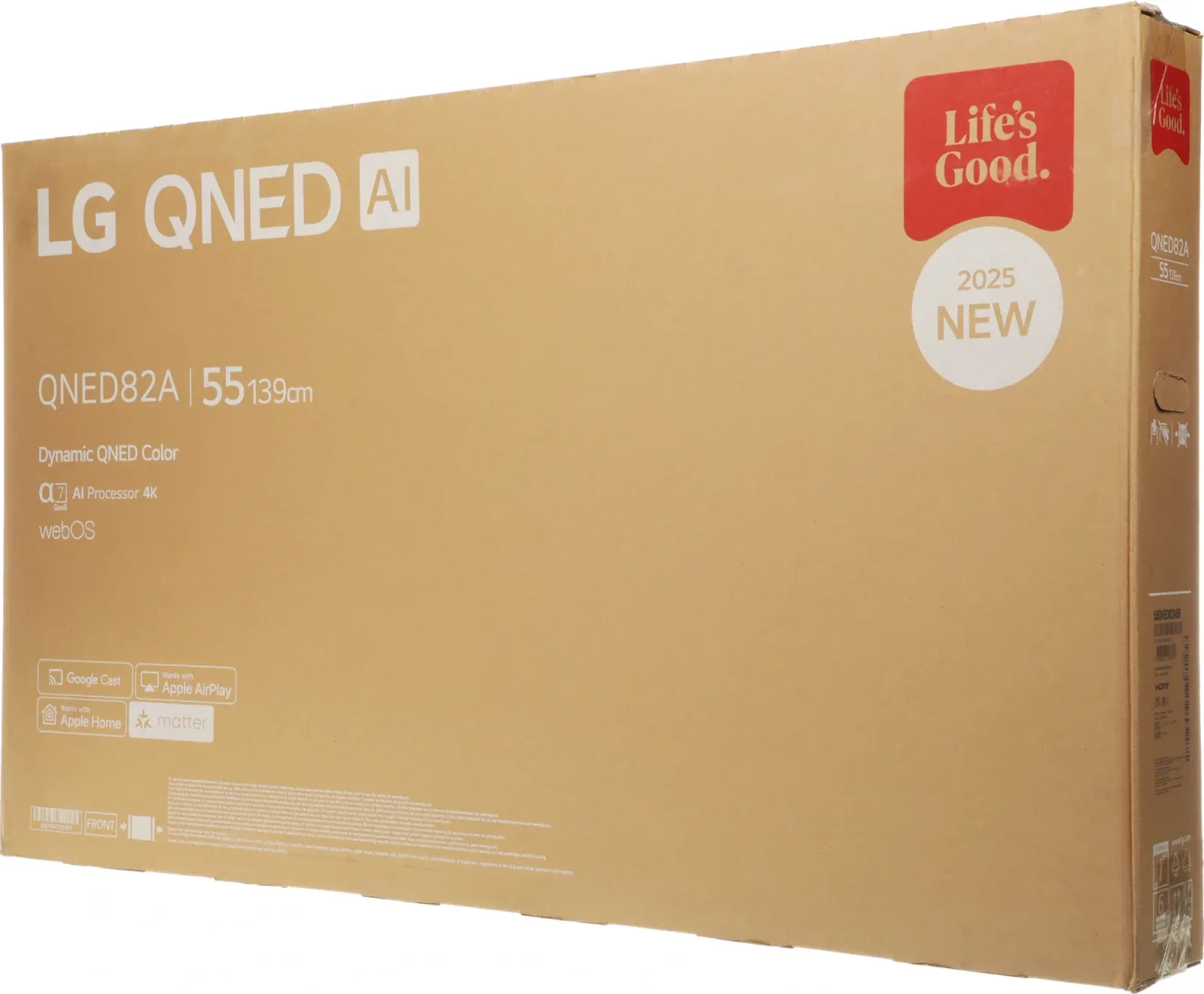 Телевизор LED LG 55 55QNED82A6B.ARUG черный титан 4K Ultra HD 60Hz DVB-T DVB-T2 DVB-C DVB-S DVB-S2 USB WiFi Smart TV RUS - фото 8