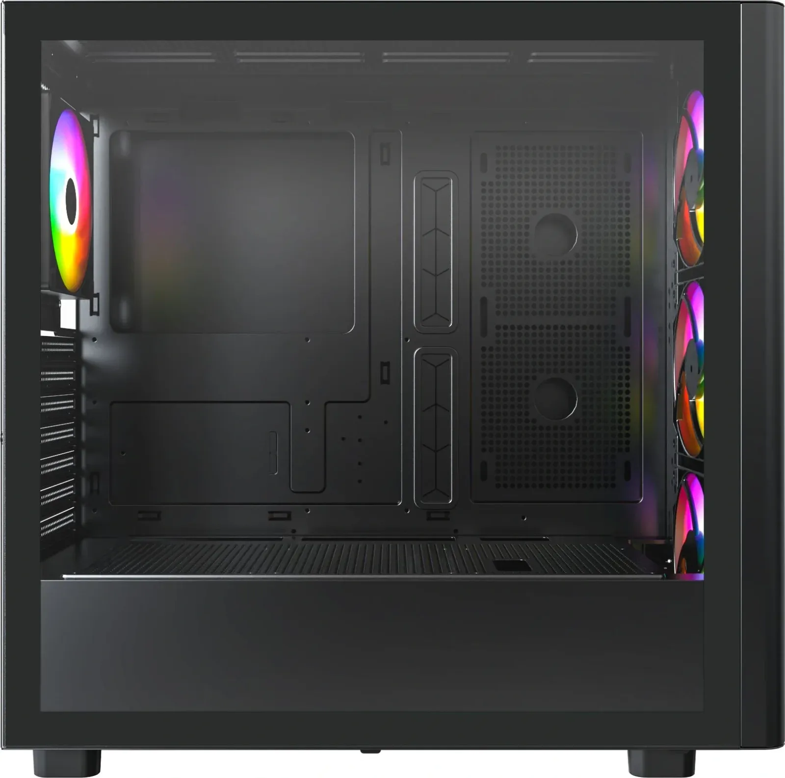 Корпус Montech XR Wood черный без БП ATX 9x120mm 4x140mm 2xUSB3.0 audio bott PSU - фото 3